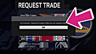 How to request a trade on nba 2k25 [upl. by Anauqes]