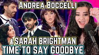 Andrea Boccelli And Sarah Brightman Time To Say Goodbye  Opera Singer Reacts LIVE [upl. by Ariek566]