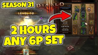 Get any 6 Piece Starter Set in just TWO HOURS Diablo 3 Season 31 [upl. by Dickson]