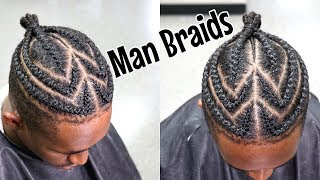 How To Man Braids  Braids For Men [upl. by Bashee]