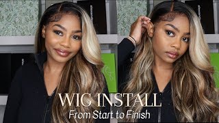 2024 MUST HAVE My New Favorite Blonde Highlight Wig  Step By Step Install  Review Ft Asteria hair [upl. by Ocirnor]