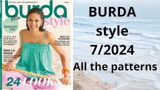 Burda 72024 full review NEW Burda Style All the patterns burdastyle sewingmagazine newburda [upl. by Anit]