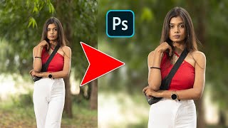 Create 100 realistic background blur in adobe photoshop [upl. by Korns]