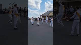 10 Hill Morris dancing in the esplanade at sidmouth folk festival 2024 [upl. by Willy]