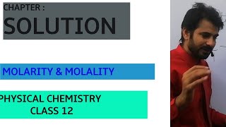 MOLARITY AND MOLALITY  SOLUTION [upl. by Llehcal]