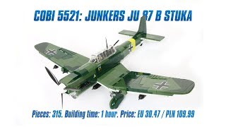 COBI 5521 Junkers Ju 87 B Stuka review amp speed build [upl. by Gargan]