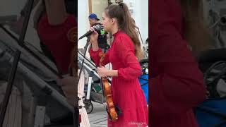 Karolina Protsenko sings Voilà  Barbara Pravi Violin Cover [upl. by Darton]