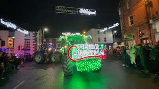 Welshpool illuminated Tractor Run 20224K [upl. by Nofets]