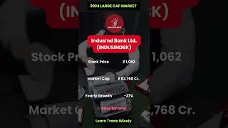 Large Cap Stocks  Indusind Bank Ltd  2024  Part 44 [upl. by Lerual]