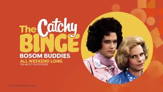 This weeks Catchy Binge is Bosom Buddies See Tom Hanks in this classic TV show Tune in tomorrow [upl. by Ariaj]