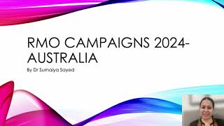 RMO Campaign 2024IMG Australia by Sumaiya Sayed [upl. by Esilanna]