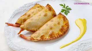 Empanadillas de gambas con alioli  Cocina Abierta de Karlos Arguiñano [upl. by Suivatram8]