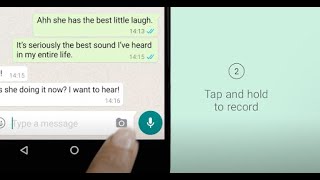 How to Send a Voice Message  WhatsApp [upl. by Ardnoek]