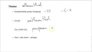 M2H3V2 naamgeving koolstofverbindingen deel 1 alcoholen thiolen halogeenalkanen en ethers [upl. by Akenaj]
