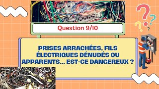 Prises arrachées fils électriques dénudés ou apparents… Estce dangereux [upl. by Hsot]