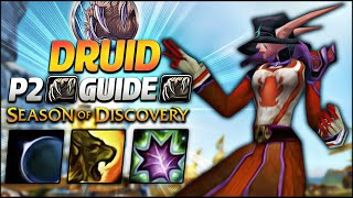 DRUID LvL 40 GUIDE BIS SPEC Season of Discovery Phase 2  Classic WOW [upl. by Yarazed134]