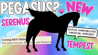 NEW MAGICAL DUTCH WARMBLOOD PEGASUS NEW HORSES NEXT WEEK amp MORE STAR STABLE [upl. by Ollecram]