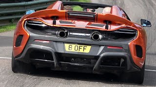 LOUD McLaren 675LT Spider QUICKSILVER Exhaust INSANE Sound amp Acceleration [upl. by Huckaby]