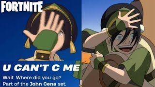 Toph Beifong COMBOS Fortnite x Avatar Elements Battle Royale [upl. by Eneli400]