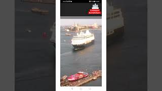 🛳️Cruise ship leaving the Amsterdam Cruise port 31 08 2024 [upl. by Retseh959]