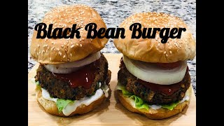 Black Beans Burger Recipe Homemade Protein rich Black Beans Burger Recipe [upl. by Yggep623]