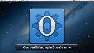 Video tutorial Counterbalancing in OpenSesame [upl. by Gurl]