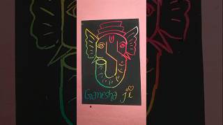 Easy Ganesha Drawing for Alphabets New Creative Craft ideas for kids ganesh ganesha trending [upl. by Anhavas123]