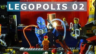 LEGOPOLIS 02  Lego Spiderman animation  Sandman [upl. by Dleifniw]