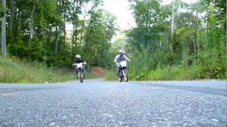 ttr 125 le vs crf 150 f drag race [upl. by Zippora261]