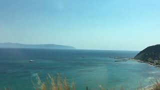 Driving down Katelios hill into Katelios Kefalonia Greece [upl. by Dyan]