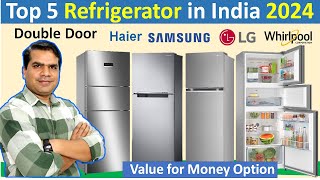 Best Double Door Refrigerator 2024 in India  Beat Refrigerator in India 2024  Best Fridge 2024 [upl. by Anotal295]