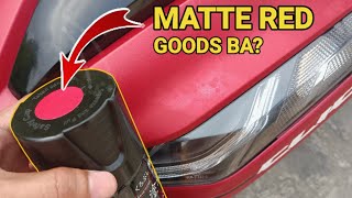 Samurai Spray Paint Matte Red para Fairings  Moto Arch  Honda Click [upl. by Mariele232]