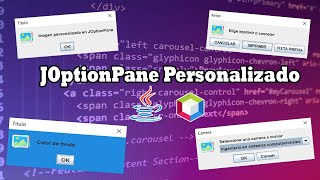 Personalizar JOptionPane ➤ Java ☕ NetBeans ✅ [upl. by Dhu]