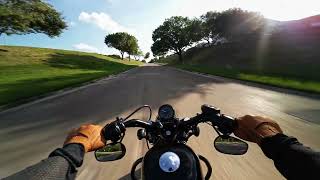 Harley Davidson 48 FORTY EIGHT  Vance and Hines Pipes  POV  4K [upl. by Amron]