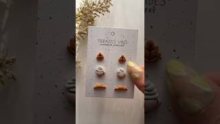 BTS  Crafting Cute Polymer Clay Fall Stud Earrings polymerclay polymerclayearrings [upl. by Navarro]