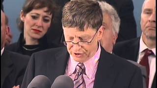 Bill Gates Harvard Commencement Address 2007 [upl. by Magulac162]