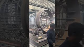 Shaftless drum screening machine is under production [upl. by Raimes]