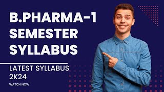 Syllabus for b pharmacy 1st yearPharmacy SyllabusPharmacy subjectPharmacy me kya padhe [upl. by Anelak]