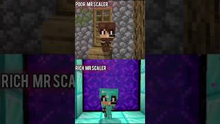 Poi Poi Rich Poor mr scaler minecraft gaming viralvideoshorts minecraftplayers shortsminecraft [upl. by Olleina857]