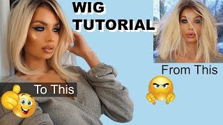 HOW TO PUT ON A WIG amp Bring back to life  Nikki French [upl. by Solenne]