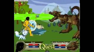 Adventure Quest Battleon Zeruel lv 130 vs The Dragons [upl. by Ginzburg]