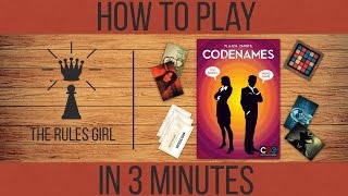 How to Play Codenames in 3 Minutes  The Rules Girl [upl. by Nolahs909]