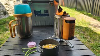 Biolite Campstove 2 Cooking Chicken amp Corn Soup The Fishing Shed Bathurst [upl. by Bolt155]