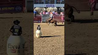 Viral Great Bull Ride at Clovis Rodeo 2023 Finals PBR Doom BFG viral [upl. by Oiralih]