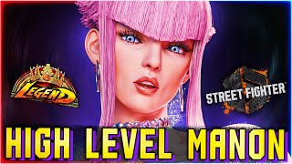 iDoms Manon is going MAD Street Fighter 6 High Level Gameplay [upl. by Ynohtona]