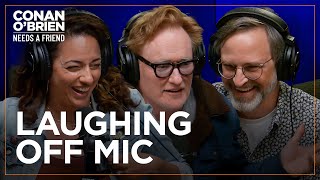 Conan Berates Sona amp Gourley For Laughing Off Mic  Conan OBrien Needs A Friend [upl. by Netsirc663]