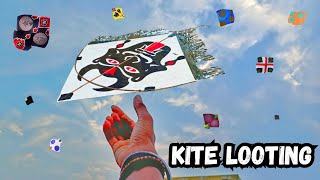 Kite looting from ground  kite looting video  how to loot others kite [upl. by Nyleahcim]