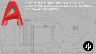 FLATTEN A DRAWING IN AUTOCAD [upl. by Ardnuahc300]