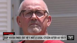 Republican Voter Realizes He Has Not Been A Legal Citizen For 60 Years [upl. by Akimet]