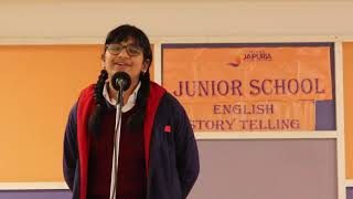 Story Telling Competition Jayati Goel Class 4 [upl. by Ayikan]